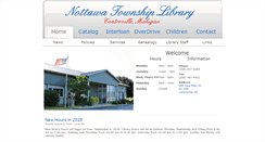 Desktop Screenshot of nottawatownshiplibrary.com